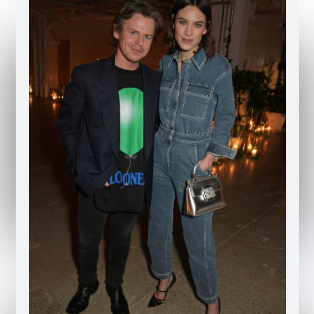 Alexa Chung Denim Boilersuit